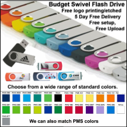 Colorful Imprinted Flash Drives