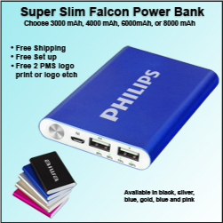 Imprinted Slim Power Banks