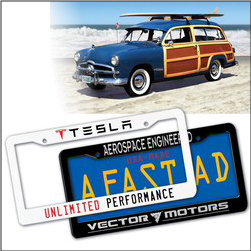 Custom License Plate Frames