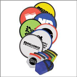 Imprinted Logo on Folding Frisbee Flyer