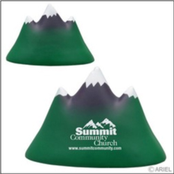 Imprinted Mountain Shaped Stress Reliever