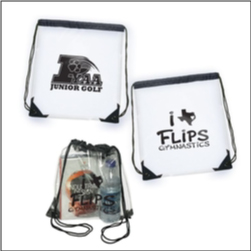 Custom Printed Clear Drawstring Bags