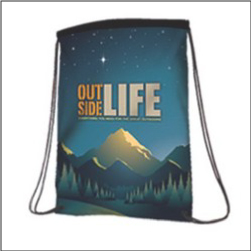 Custom Full Color Print Drawstring Backpacks